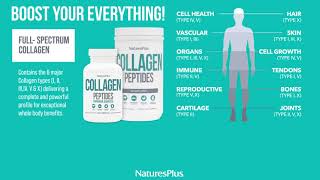 NaturesPlus Collagen Peptides 6 types of collagen [upl. by My]