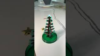 Growing a crystal Christmas tree Amazing results holidaydiy holidaywithyoutube [upl. by Eslek150]