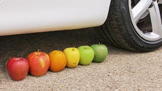 EXPERIMENT Aplastando Cosas Crujientes con la Rueda de un Coche ASMR [upl. by Zilber]