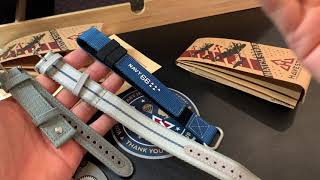 Haveston Straps Military Vintage Inspired Unboxing and 1st Impression [upl. by Hamburger559]