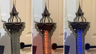 3D Printed Sheikah Tower Lighting Demo [upl. by Hairym103]