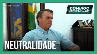 Exclusivo presidente Jair Bolsonaro reforça a neutralidade brasileira na guerra da Ucrânia [upl. by Broddy]