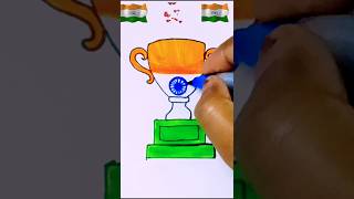 Indian flag drawing 🇮🇳 ❤️trendingflagartshortsviralflagdrawing [upl. by Tav596]