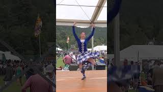 Champion dancer Michelle Gordon highlanddancing Highland Fling at 2024 Ballater Games shorts [upl. by Awra]