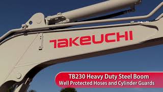 Takeuchi TB230 Boom Feature [upl. by Caasi]