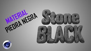 Material GFX de Piedra Negra  Tutorial en Cinema 4D [upl. by Nickolas]