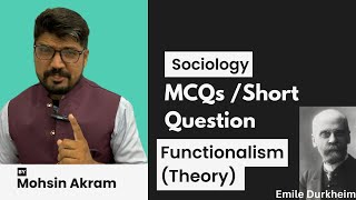 Sociological Theories  Functionalism by Emile Durkheim [upl. by Karrah]