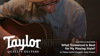 What Tonewood is Best for My Playing Style  Coffee amp Guitars w Andy Powers [upl. by Inafetse790]