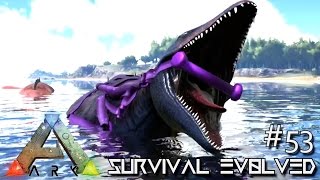 ARK Survival Evolved  TWO 120 MOSASAURUS PERFECT KIBBLE TAME   SEASON 3 S3 E52 Gameplay [upl. by Elleinet]