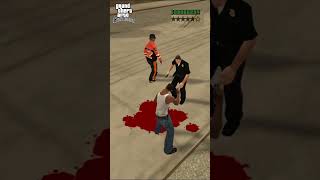 What happens if you attack a cop with a knife in GTA games gta [upl. by Audre713]