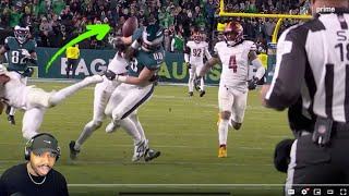 Eagles Grant Calcaterra is an UNSUNG HERO for recovering this fumble  Commanders vs Eagles reaction [upl. by Rfinnej728]