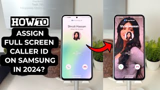 how to enable Full Screen Photo CALLER ID for incoming calls on SAMSUNG 2024 [upl. by Allicirp]