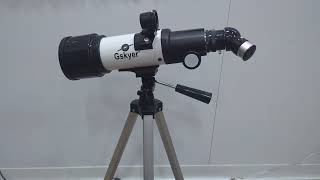 Gskyer Telescope 70mm Aperture 400mm AZ Mount Astronomical Refracting Telescope Review [upl. by Persas851]