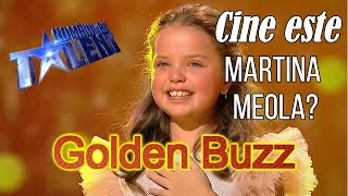 Cine este Martina Meola FENOMENUL de la Romanii Au Talent GOLDEN BUZZ de la Smiley si Pavel [upl. by Nellek]