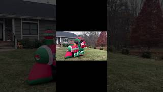 2012 Lowe’s Gemmy Airblown inflatable Santa Train [upl. by Burra]