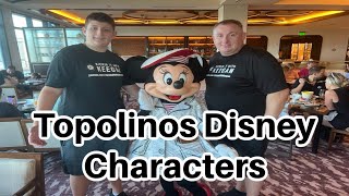 Topolinos Disney Characters  fatherandson rivieraresort disneyworld characterdining [upl. by Norrag]