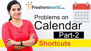 Aptitude Made Easy  Problems on Calendar 2 Basics and Methods Shortcuts Time and Date [upl. by Tija723]