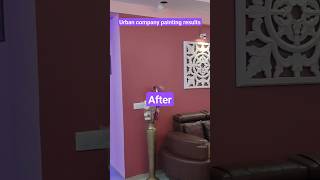 Urban Company painting in living room beforeAfter shorts youtubeshorts urbancompany asianpaints [upl. by Aeuhsoj]