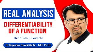 Real Analysis  Differentiability of A Function  Definition amp Examples [upl. by Shriver306]