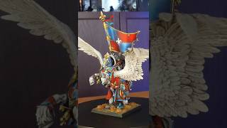 Painting a Bretonnian Standard Bearer on Royal Pegasus  Warhammer Old World shorts [upl. by Sherrill]