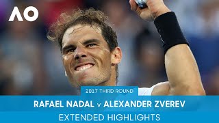 Rafael Nadal v Alexander Zverev Extended Highlights  Australian Open 2017 Third Round [upl. by Wyatan]