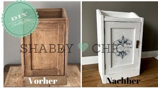 DIY  Schrank im Shabby Chic streichen  Vintage Look  Shabby Chic selber machen [upl. by Anitsyrhk]