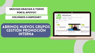 Agradecimiento a nuestros seguidoresDetalles del nuevo grupo de gestión para la promoción interna [upl. by Swanson]