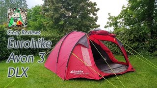 Gear Review Eurohike Avon 3 DLX Nightfall three man tent [upl. by Evelin]