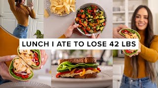 Easy lunches I ate to lose 42 lbs high protein  low calorie [upl. by Hittel514]