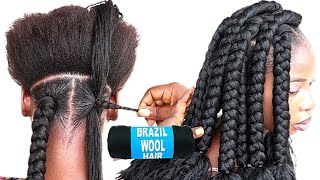 Exquisite Braids Hairstyles Using Brazilian Wool That Really Impress [upl. by Sisson353]