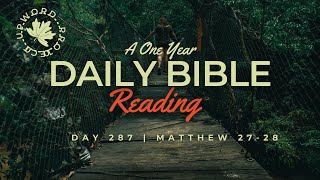 Day 287  Daily Bible Reading  The Crucifixion and Resurrection  Matthew 2728 [upl. by Dorinda373]