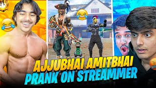 Laka Gamer vs Ajjubhai amp Amitbhai Prank on streamer😱 [upl. by Acirahs]