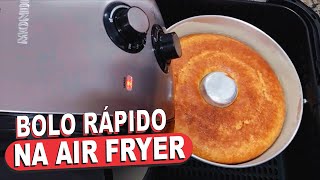 SIMPLES RÁPIDO E FOFINHO❗🥰 BOLO NA AIR FRYER COM POUCOS INGREDIENTES QUE FICA DELICIOSO [upl. by Llenoil]