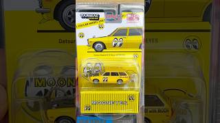 Tarmac T64G026ME2 Datsun Bluebird 510 Wagon quotMooneyesquot Yellow  MiJo Exclusives 164 Scale [upl. by Yelrac634]