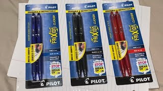 Frixion Ball Clicker 07mm  Erasable amp Retractable Gel Pens from Pilot [upl. by Niletac]