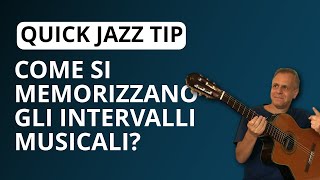 Come si memorizzano gli intervalli musicali tutorial chitarra [upl. by Inot]