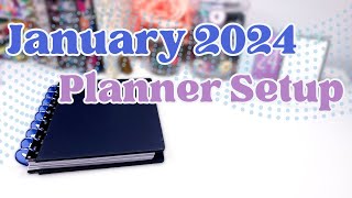 January 2024 Planner Setup Happy Planner Frankenplanner [upl. by Kenzie]