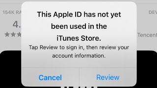 Complete Your Apple iD  This Apple iD Has Not Yet Been Used in The iTunes Store  Apple iD 2023 [upl. by Marella]