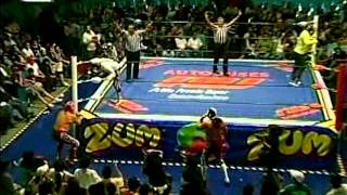 CMLL Místico Volador Jr La Sombra vs Último Guerrero Atlantis Rey Bucanero 20090511 [upl. by Ecadnarb]