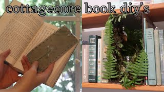 COTTAGEGOBLINCORE BOOK DIYS  cottagecoregoblincore aesthetic diys [upl. by Ayahsal]