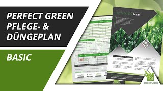 Perfect Green Pflege amp Düngeplan BASIC  Rasenpflege  Rasendünger  Anleitung Rasen [upl. by Merlin]