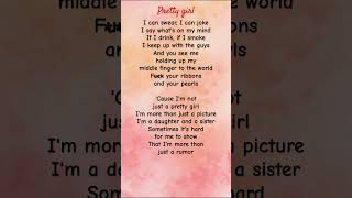 Pretty girl lyrics  Maggie Lindemann  lyrics relatable shorts [upl. by Euqinay939]