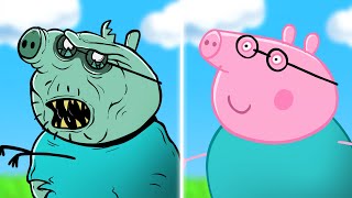 Peppa Pig vs Zombies  Daddy Pig has turned into a Monster [upl. by Anirok711]