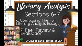 HOW TO WRITE A LITERARY ANALYSIS ESSAY W THESIS STATEMENT LITERATURE REVIEW [upl. by Atikan841]