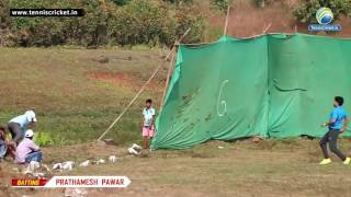 Prathamesh Pawar  Batting  Tennis Ball Cricket Tournament 2016  Vikramgad [upl. by Eiltan]