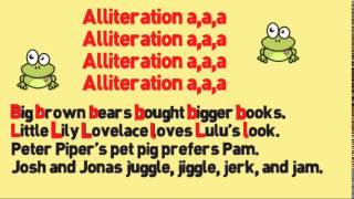 Alliteration Song Alliteration for Kids Song Alliteration for Children by Melissa [upl. by Darb]