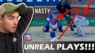 Cricket Player Reacts to Satisfying Baseball Plays  Best MLB Moments [upl. by Sheets232]