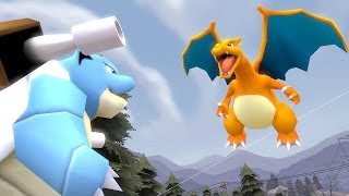 POKÉBUDS Ep1  Blastoise and Charizard FIGHT Pokemon SFM [upl. by Otxilac]