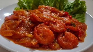 OLAHAN UDANG YANG BISA BIKIN KETAGIHAN UDANG SAUS PADANG ALA Resto [upl. by Assili]