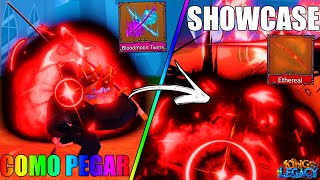 SHOWCASE COMO PEGAR A CURSED DUAL KATANA  NOVA ESPADA KING LEGACY Bloodmoon TwinsEthereal [upl. by Schumer793]